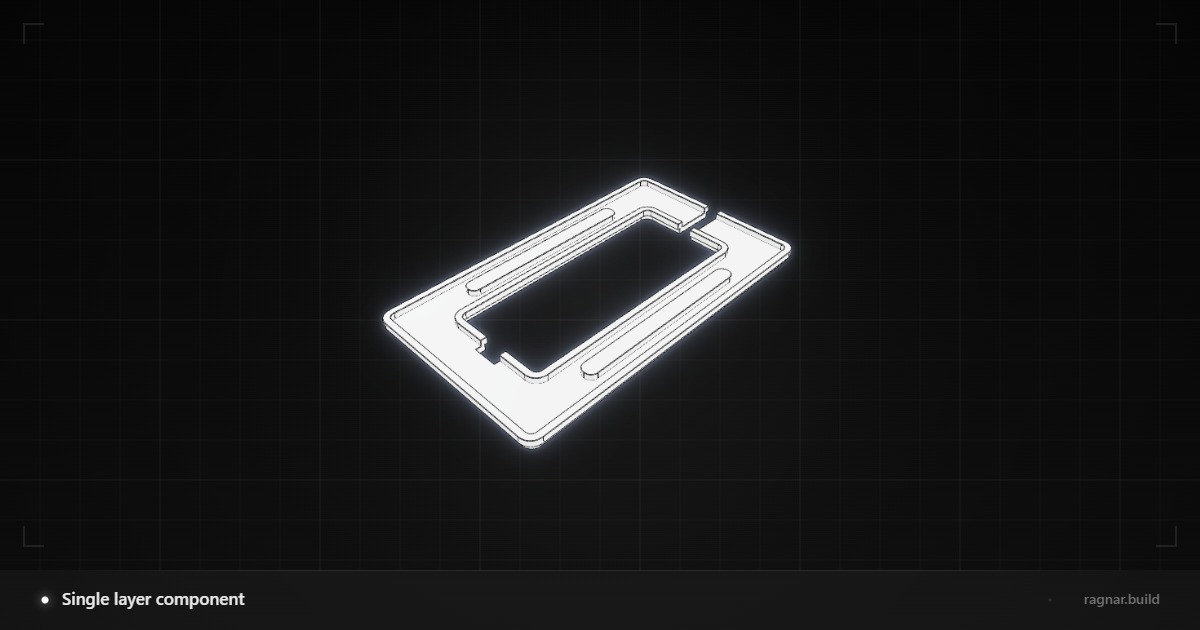 Single layer component
