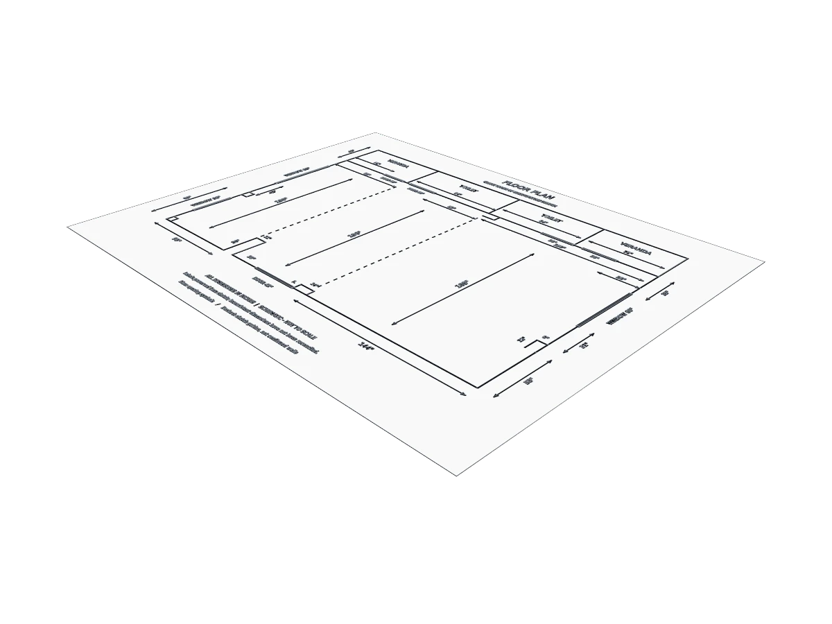 Hand-Drawn Floor Plan Trace