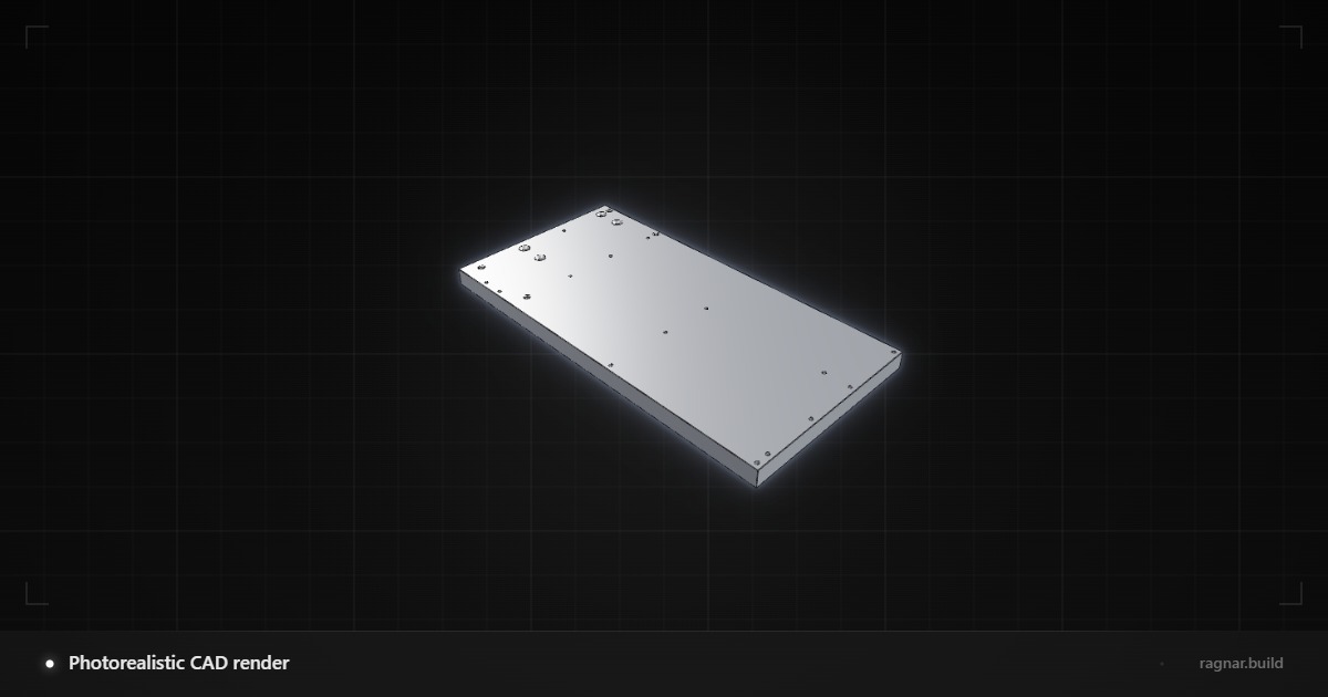 Photorealistic CAD render