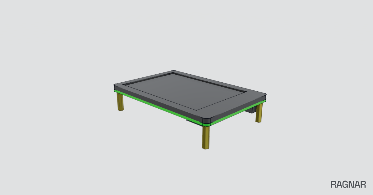 Black screen frame