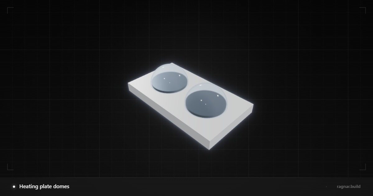 Heating plate domes