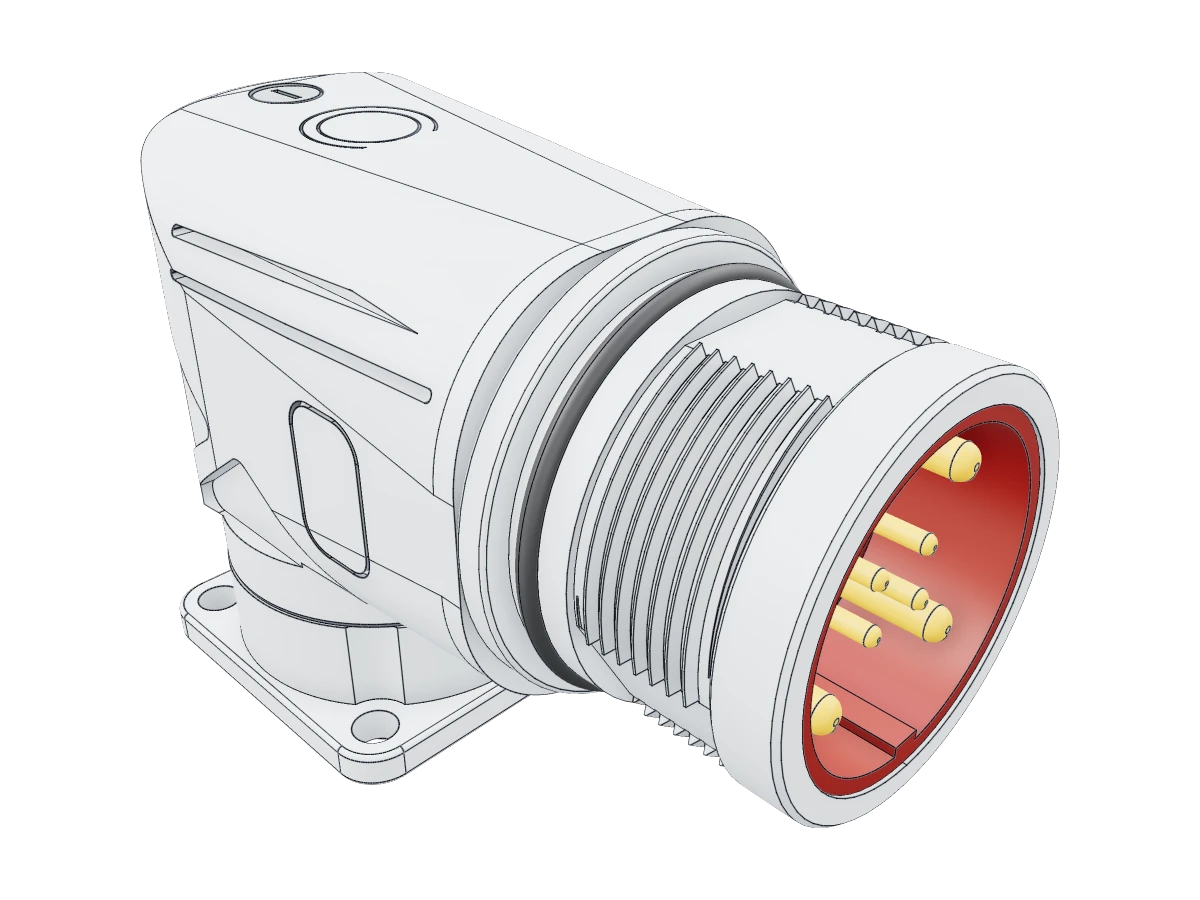 M23 Angled Connector