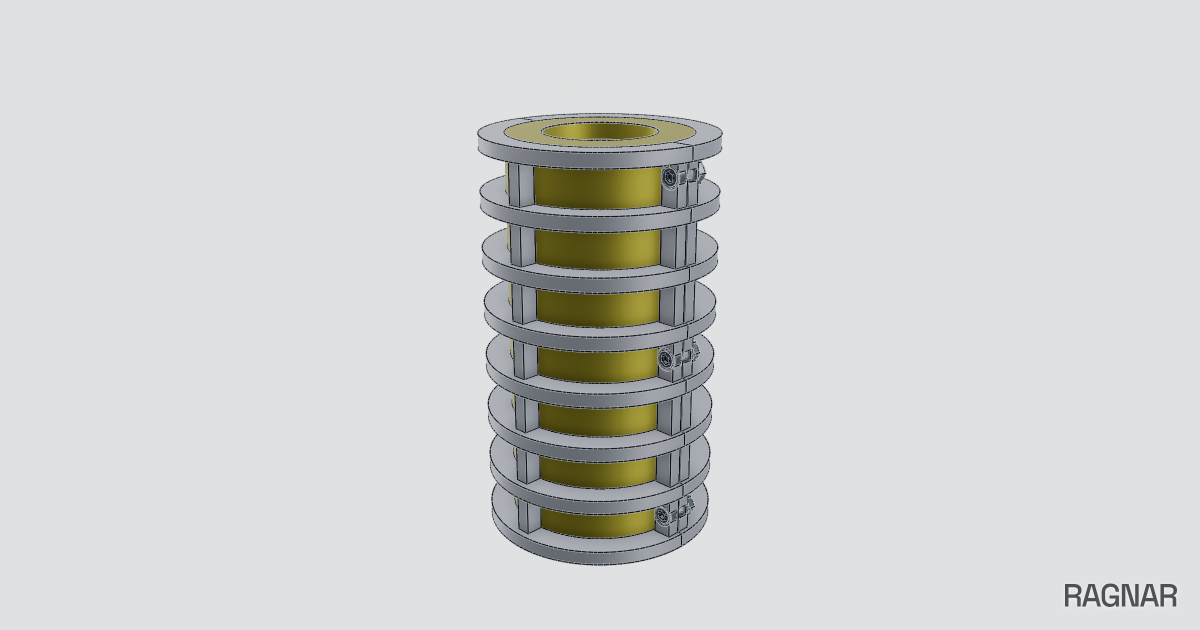 Layered Caged Cylinder
