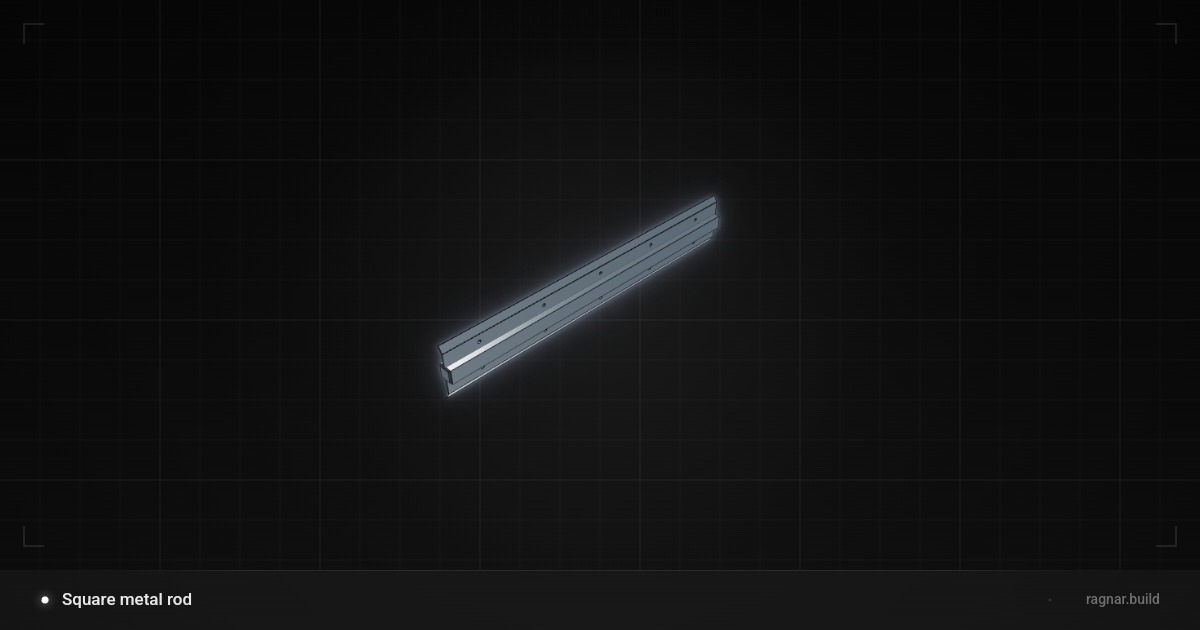 Square metal rod