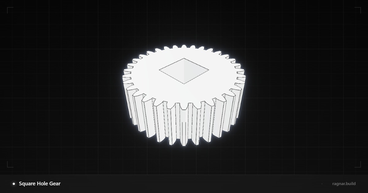 Square Hole Gear