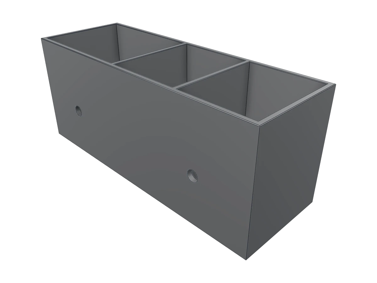 Three-Compartment Organizer Box