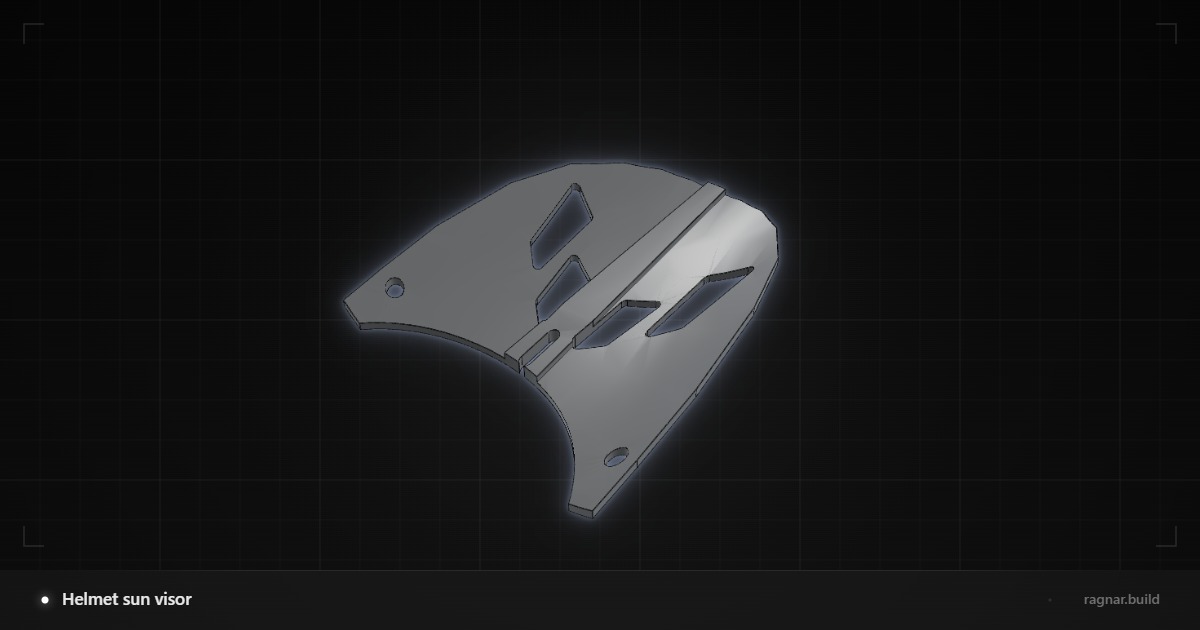 Helmet sun visor