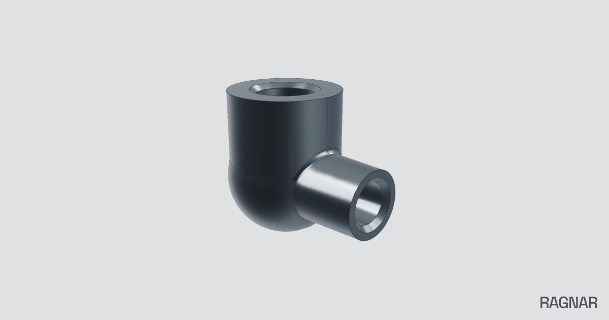 Codo acero 90°