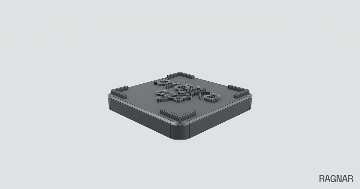 Square keychain