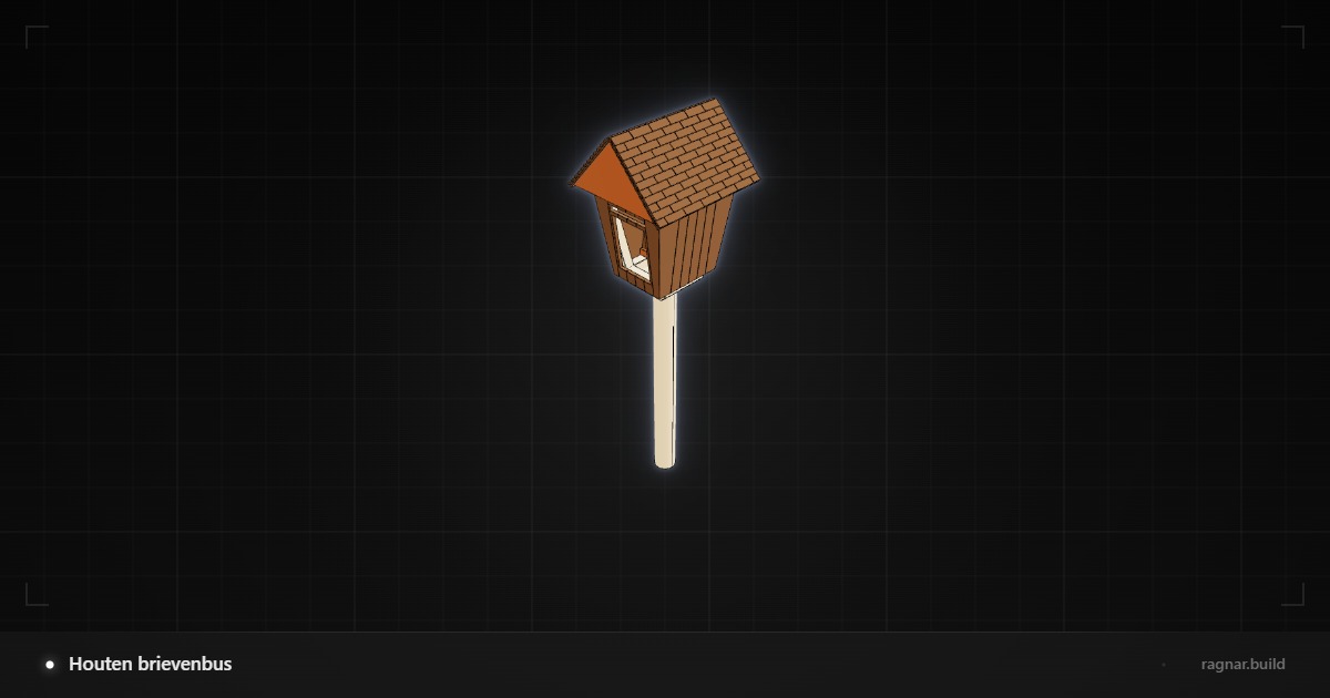 Wooden Garden Mailbox