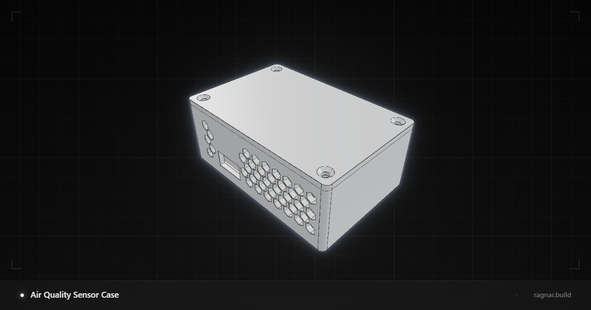 Final Air Quality Sensor Case ESP32 D1 mini final