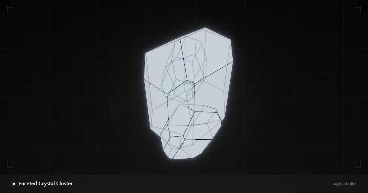Faceted Crystal Cluster