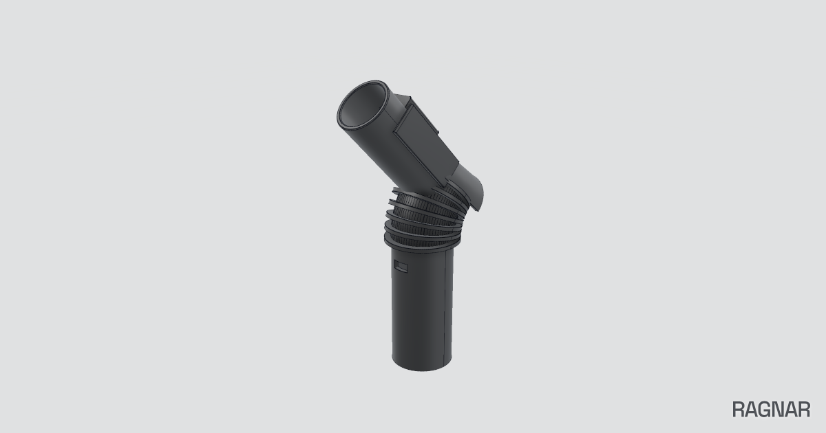 Vacuum connector elbow