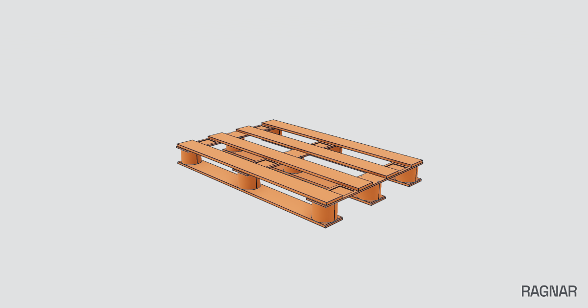 Industrial Slat Pallet