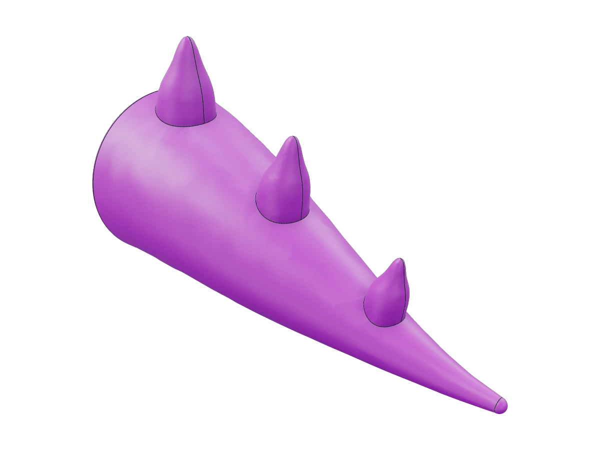 Curved Circular Cute Tail