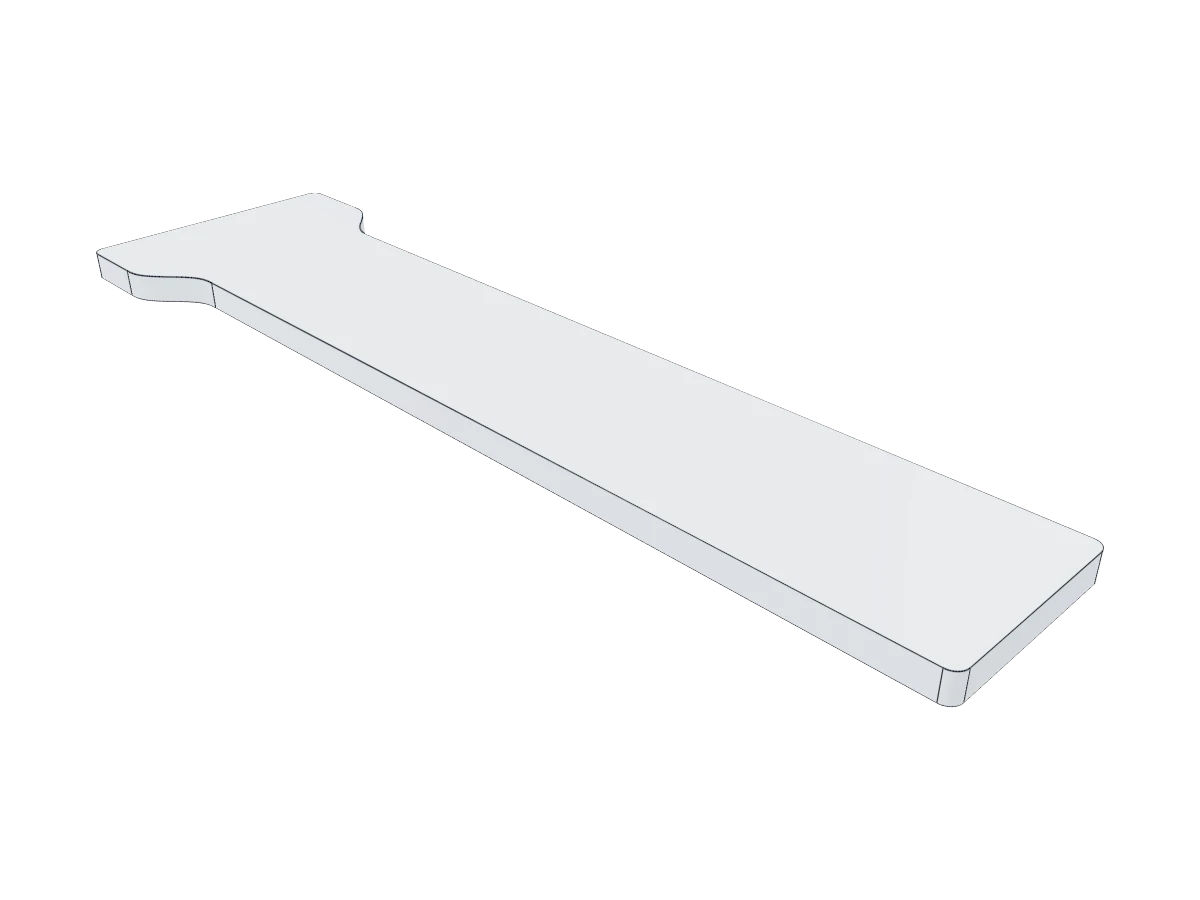 Flat trial blank