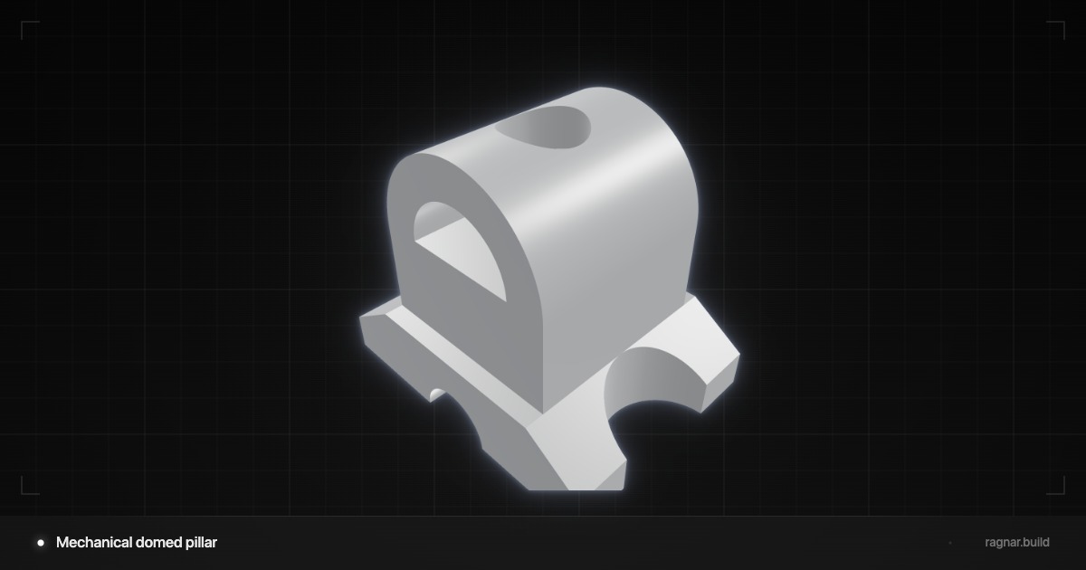 Mechanical domed pillar