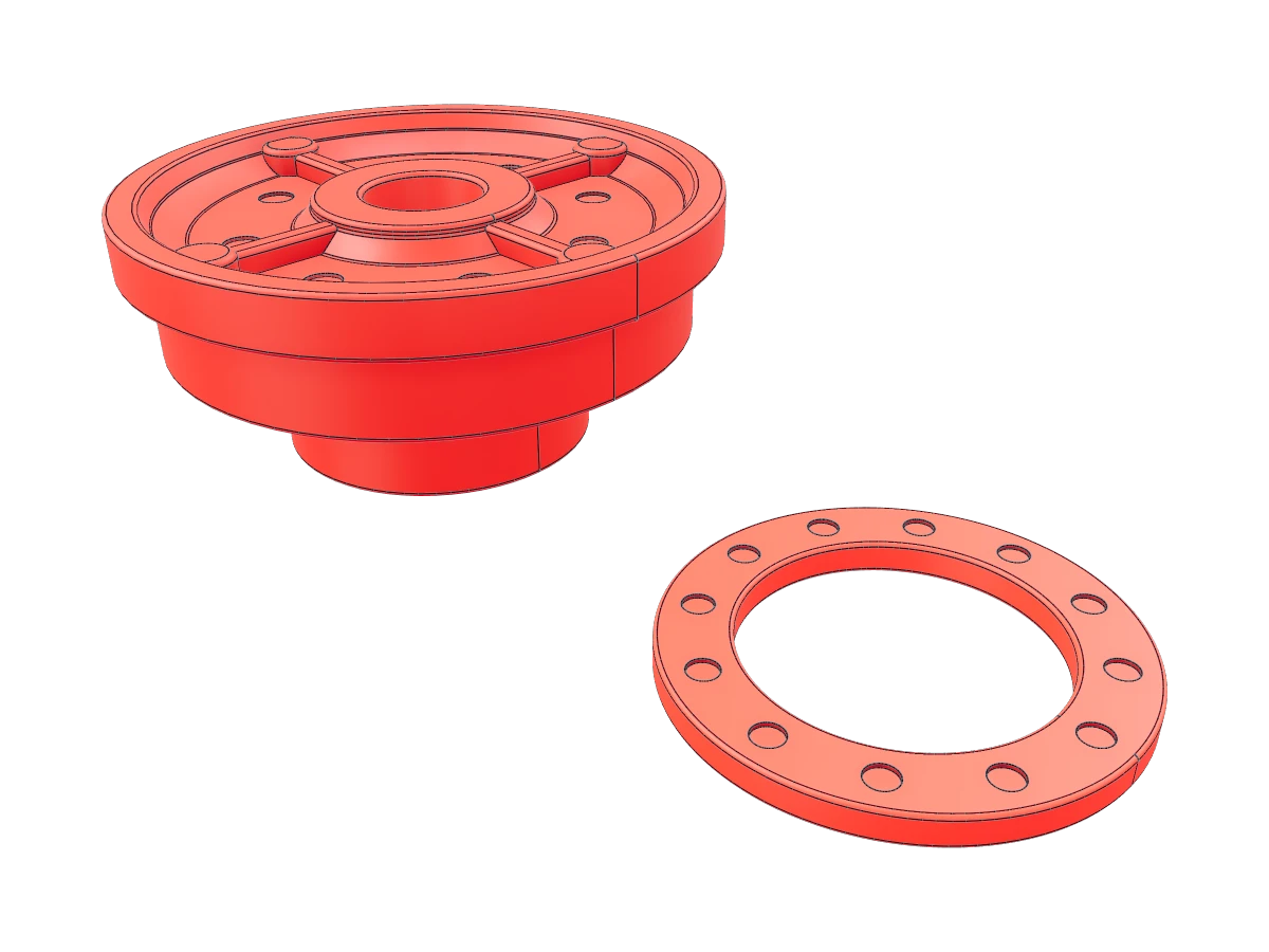 Industrial Hub with Ring