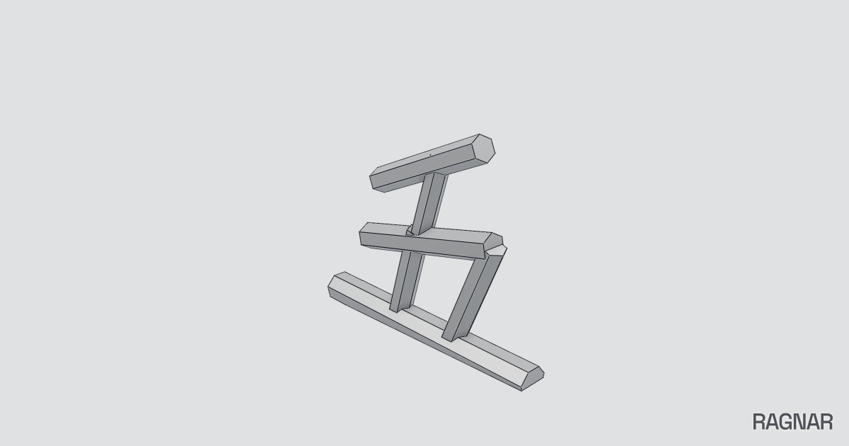 Abstract Low-Poly Sculpture