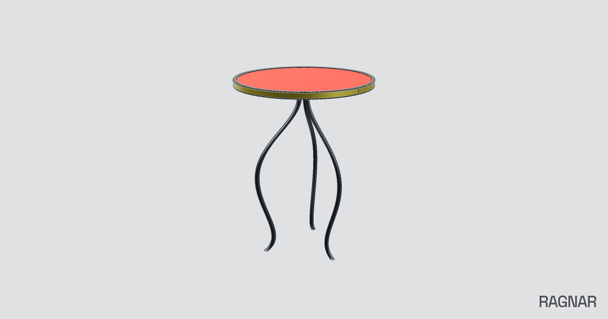 Three-legged side table