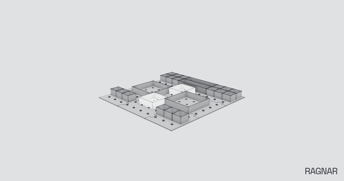 Grid drawer organizer