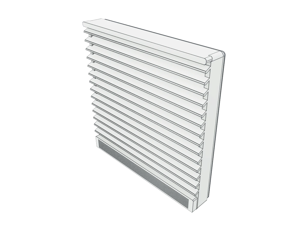 Louvered Vent Filter Assembly