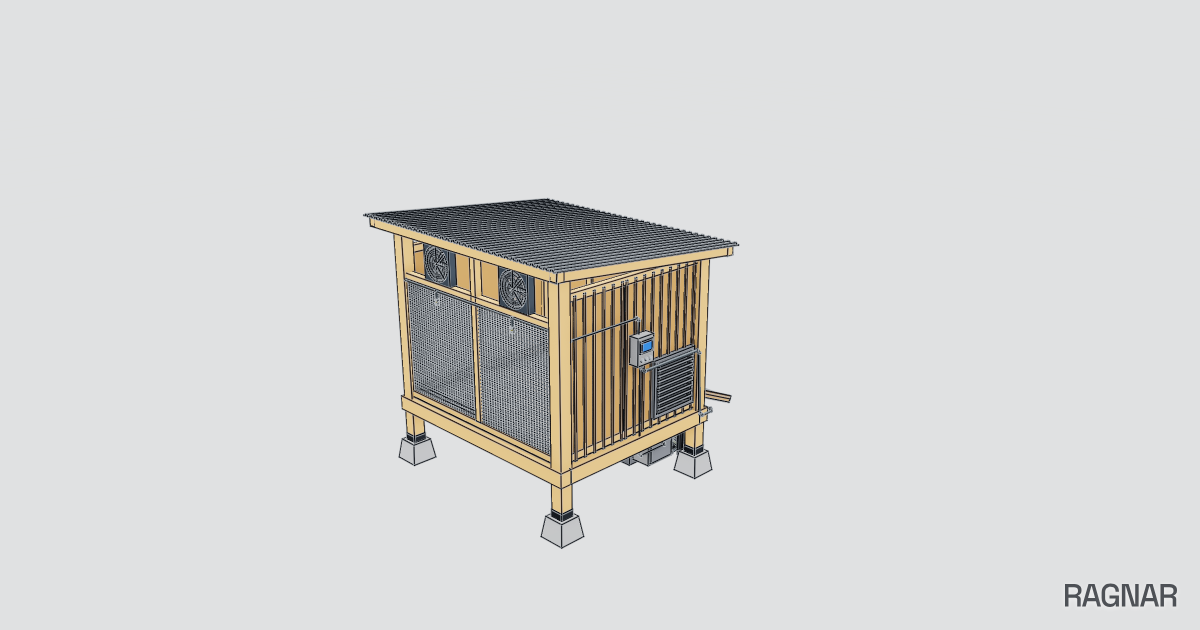 Screened Enclosure with Ramps