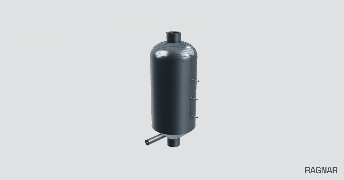 Cylindrical gasifier vessel