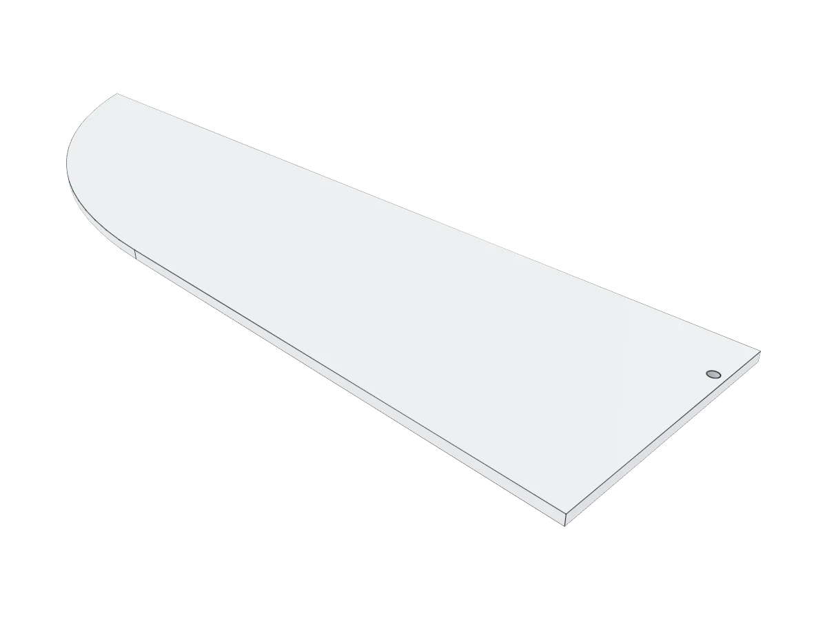 Curved Aerodynamic Plate