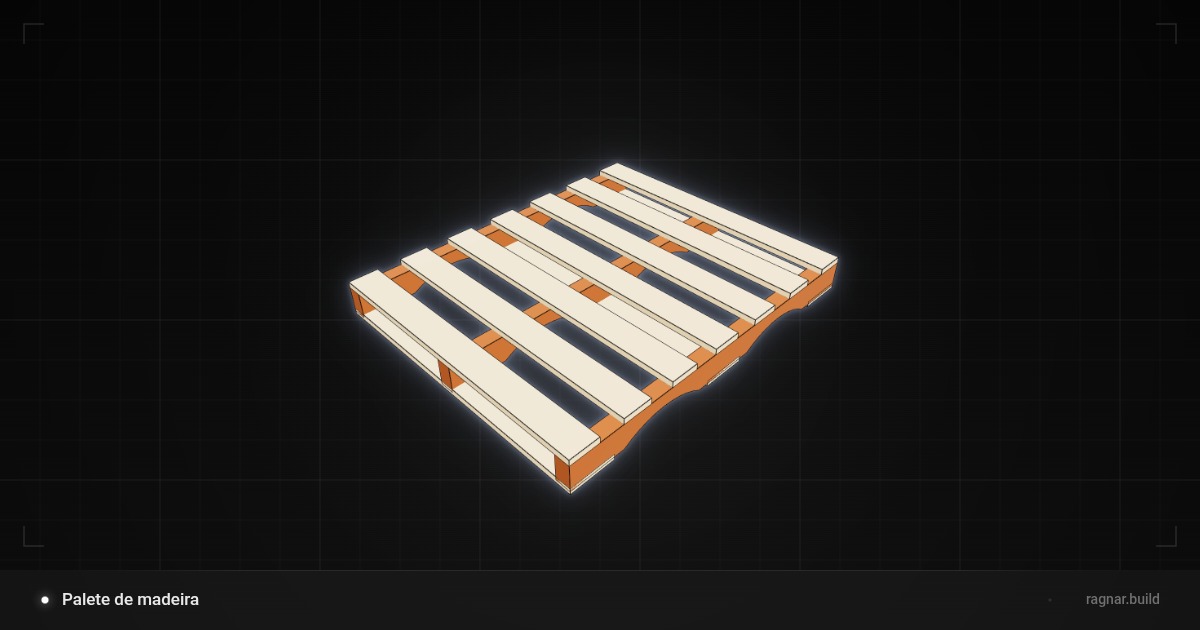 Wooden shipping pallet