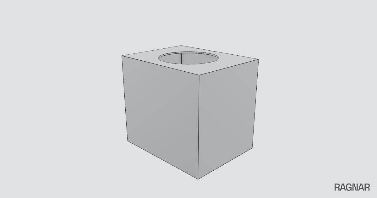 Hollow Box with Hole