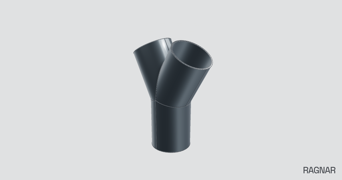 Y-branch pipe