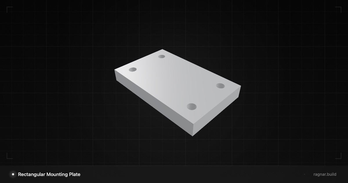 Rectangular Mounting Plate