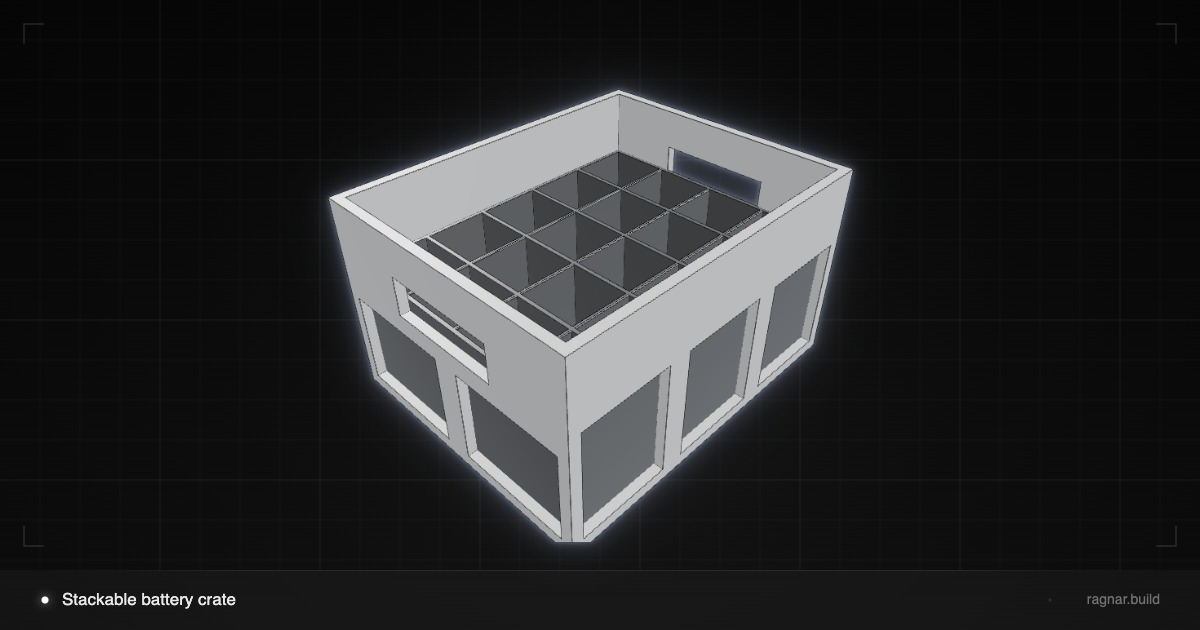 Battery Storage Crate