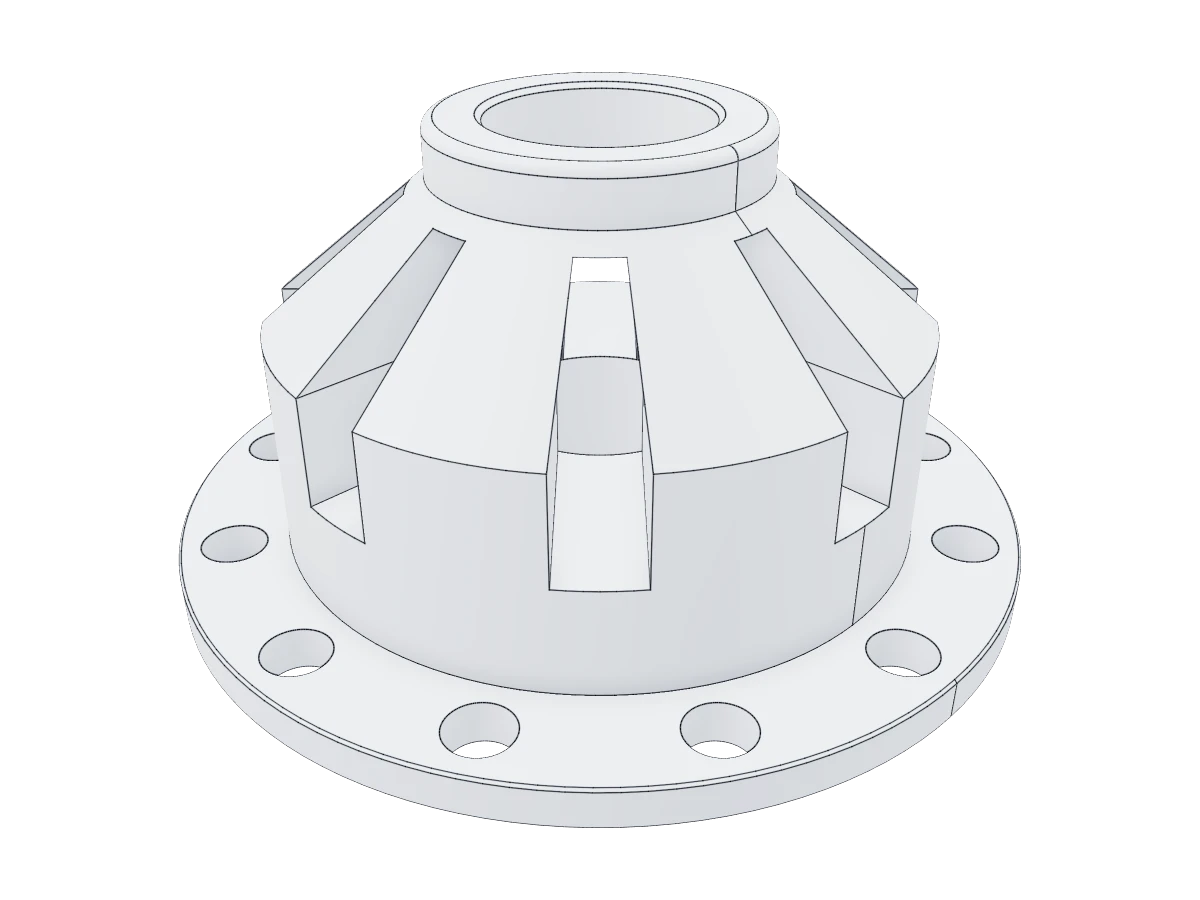 Slotted Flanged Hub