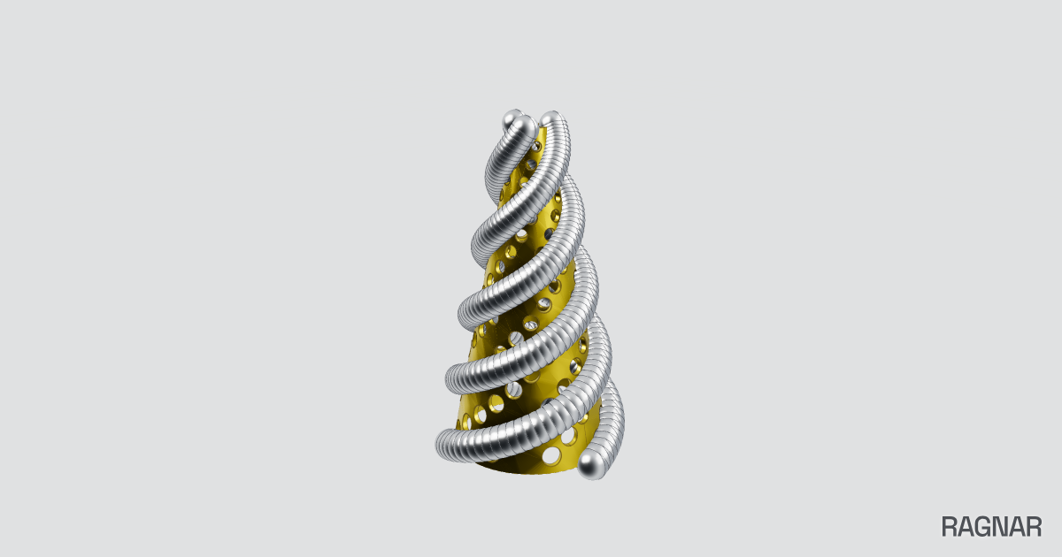 Filigreed Tapered Spiral