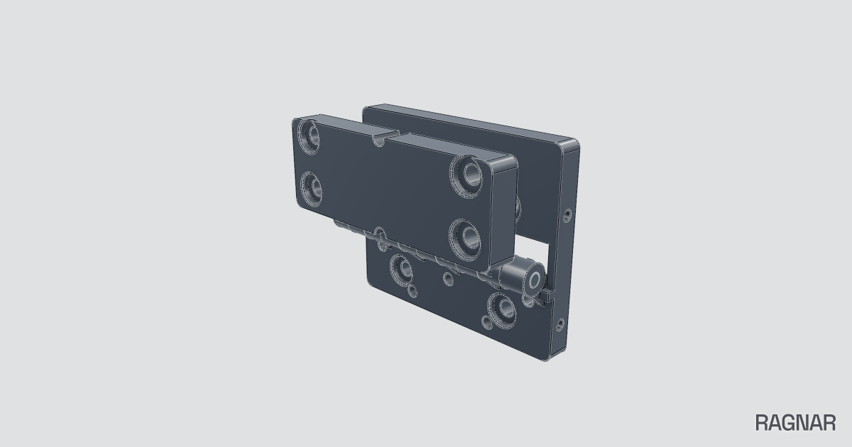 Heavy duty plastic hinge