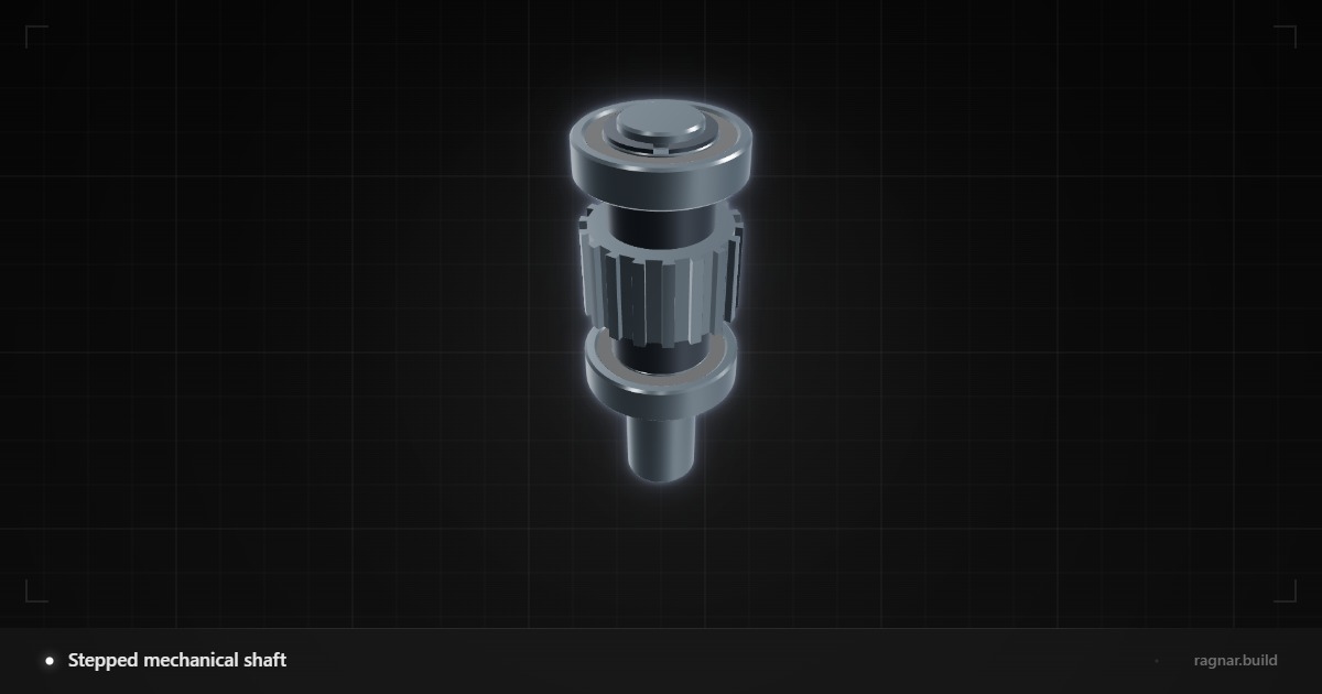 Stepped mechanical shaft