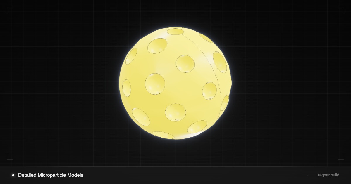 Dimpled Microparticle Sphere