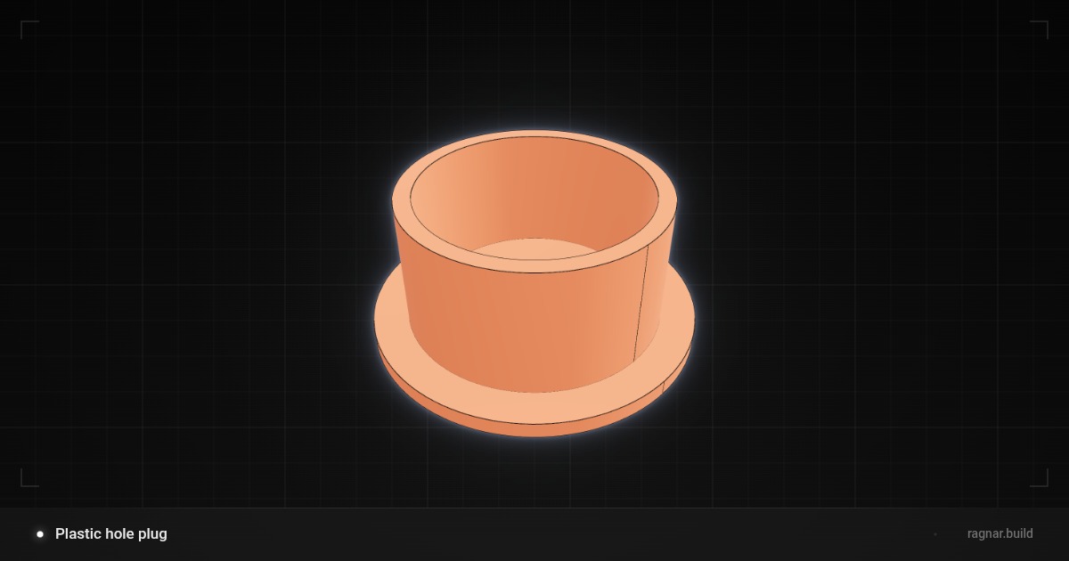 Plastic hole plug