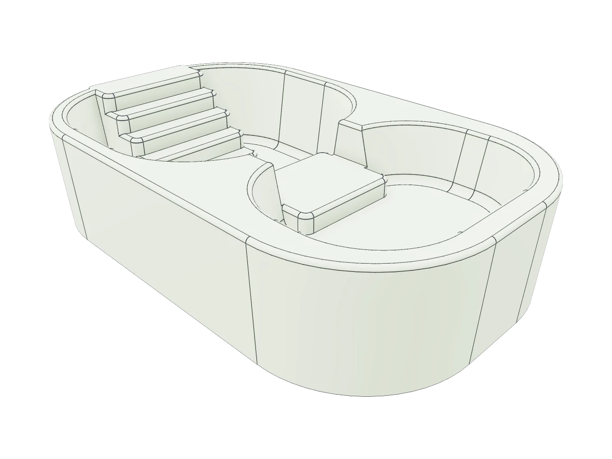 Pebble Dual Pet Basin