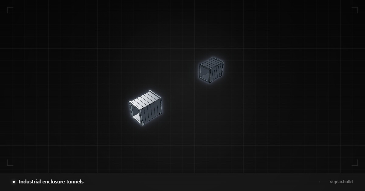 Industrial enclosure tunnels