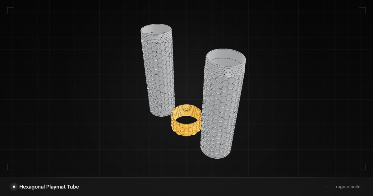 Hexagonal Playmat Tube