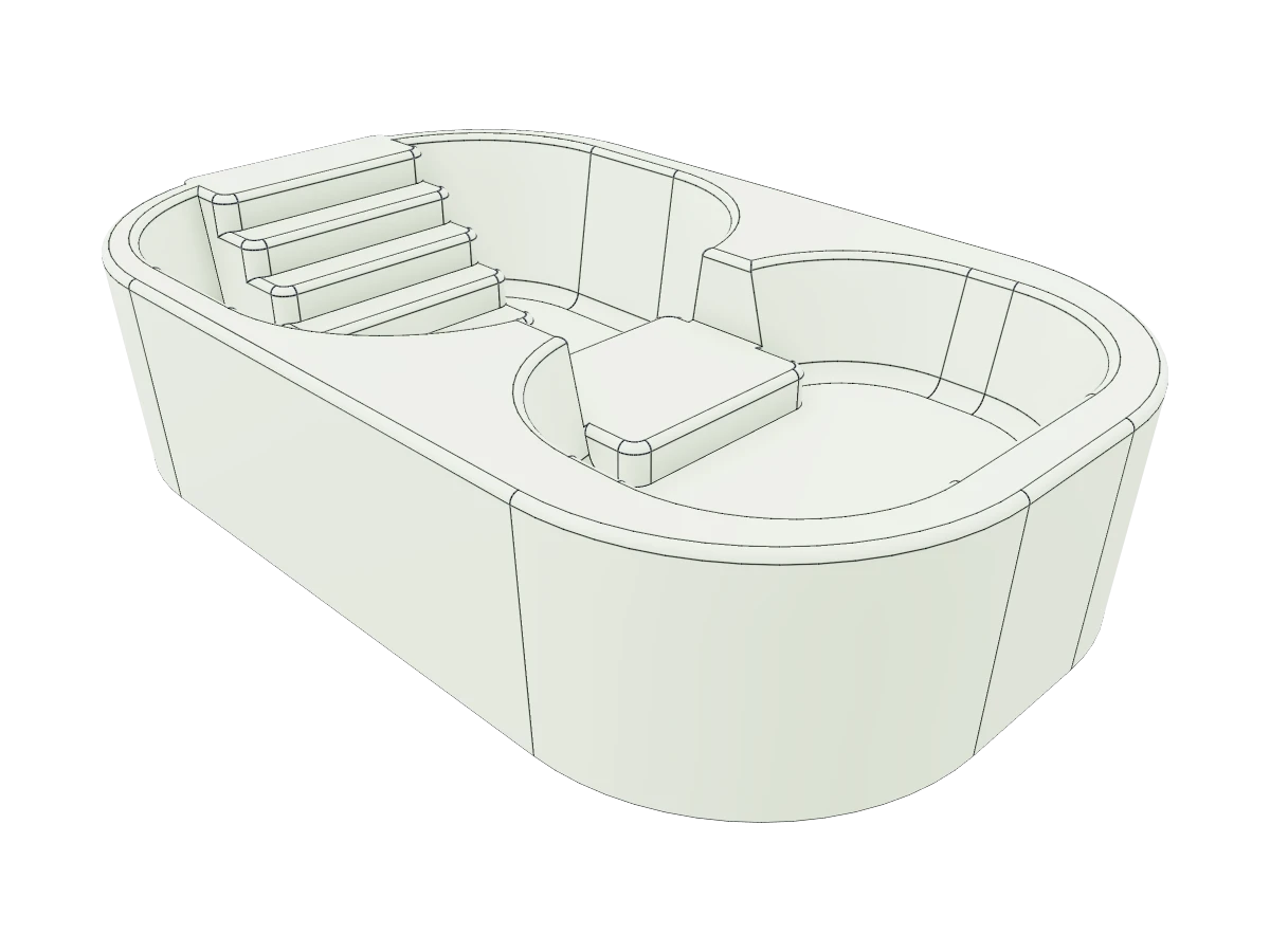 Pebble Dual Pet Basin