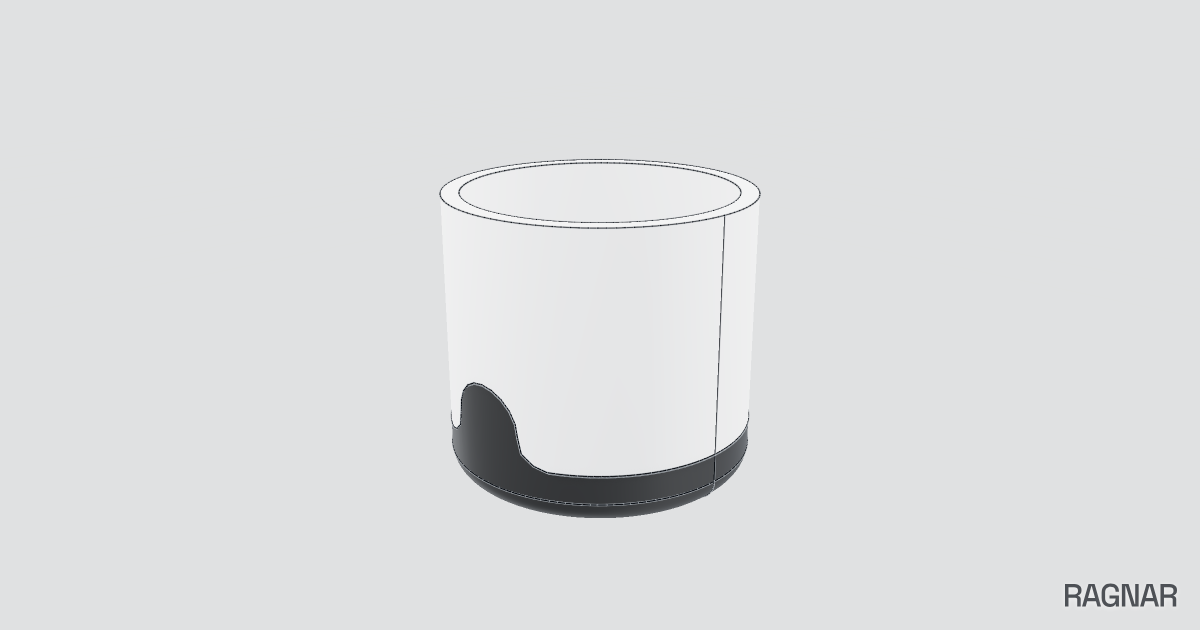 Two-color pot
