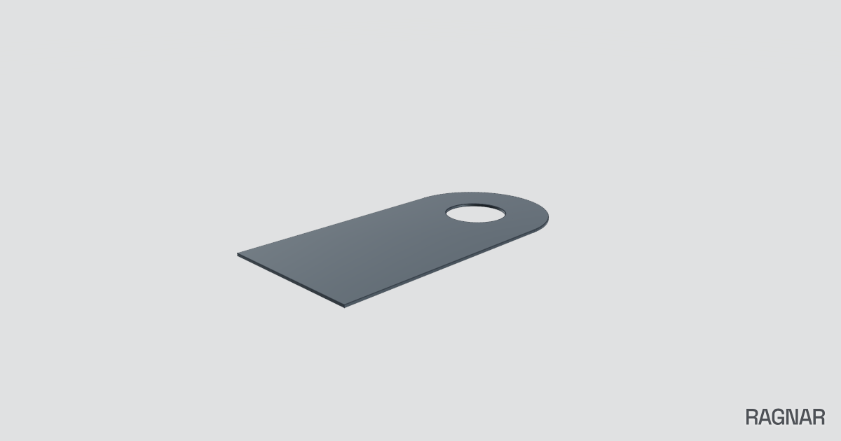 Rounded Metal Plate