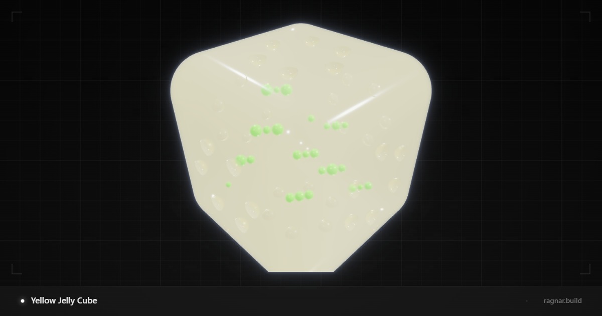 Yellow Jelly Cube