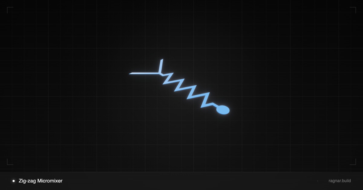 Zig-zag Micromixer