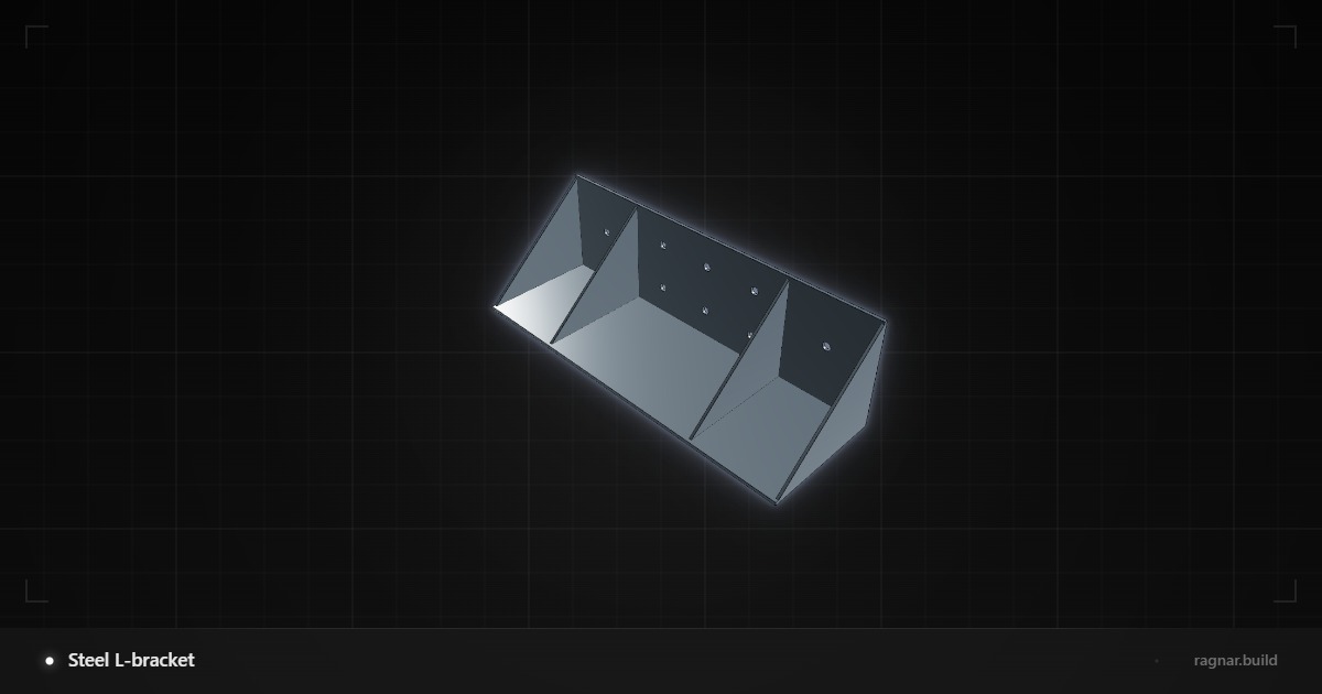 Steel L-bracket