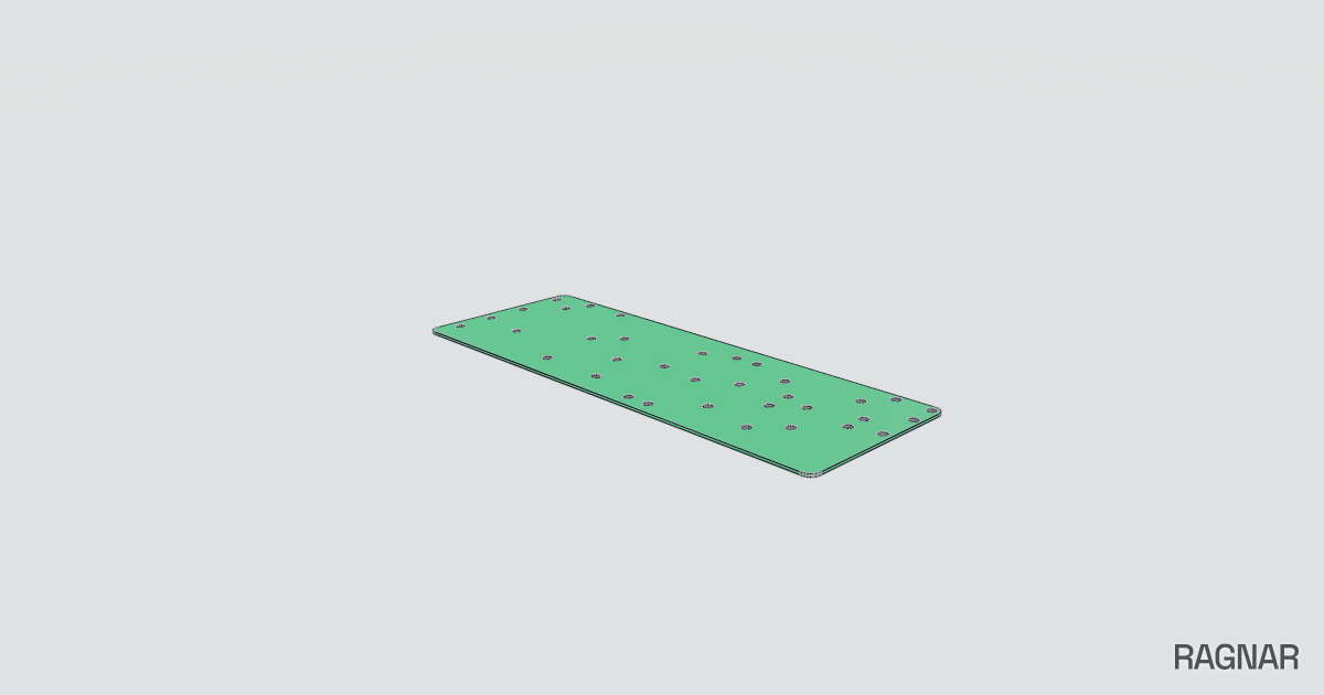 Perforated mounting board